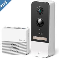 TPLink Tapo D230S1 Smart Battery Video Doorbell 2K 5MP Live View Colour Night Vision Water  Dust Resistant IP64