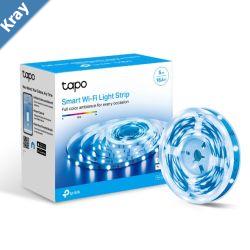 TPLink Tapo L9005 Smart WiFi Light Strip Flexible Length 3M Adhesive Energy Saving Voice Control No Hub Required 5000101.6 mm