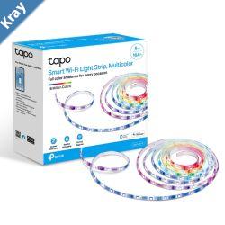 TPLink Tapo L9205 Smart WiFi Light Strip Multicolor Pu Coating For External Protection Voice Control 50 Colour Zones No Hub Required 500010