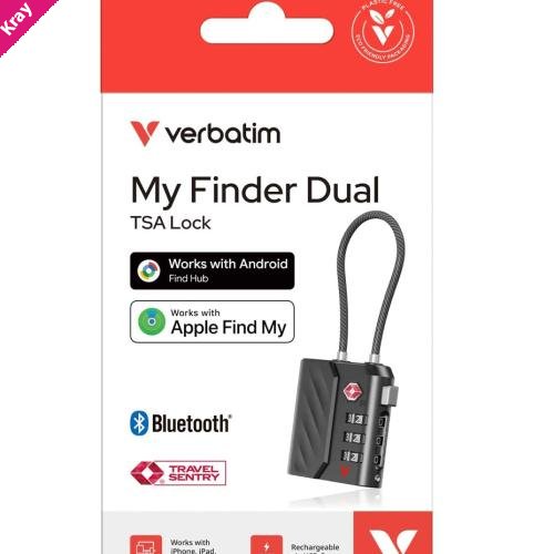 Verbatim My Finder Dual Channel TS Lock - Black