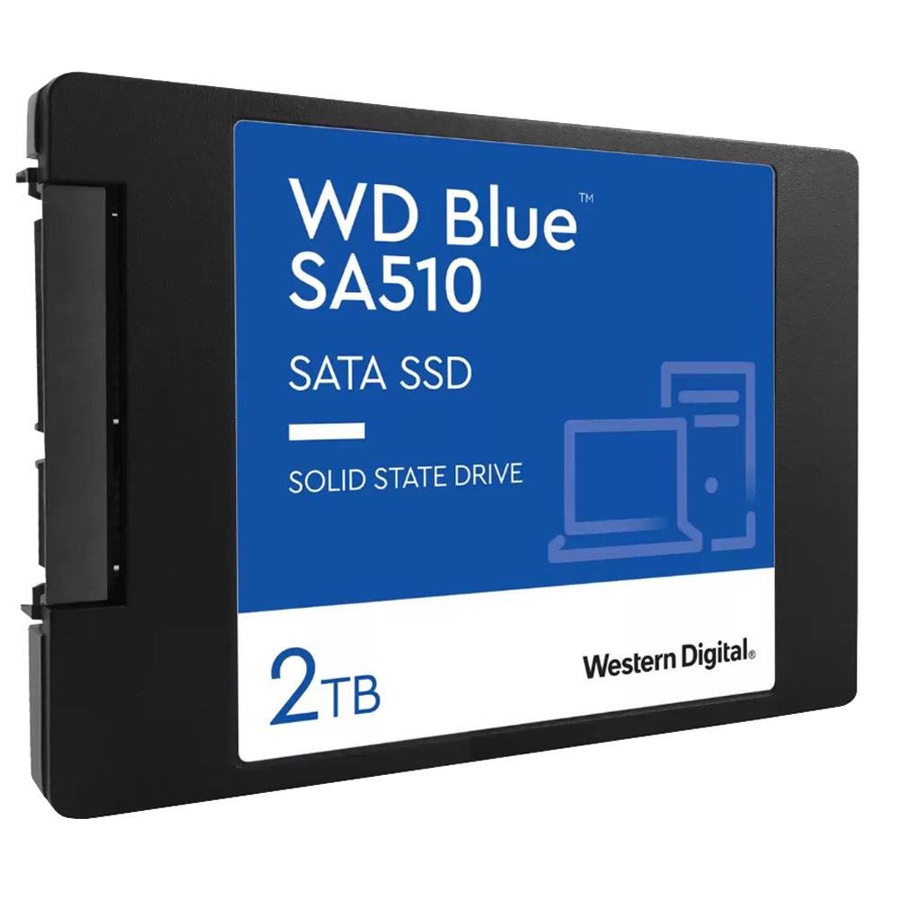 Western Digital WD 2TB Blue SA510 SATA SSD 2.57mm Cased Read 560MBs Write 520MBs WDS200T3B0A  5year Limited Warranty