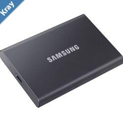 Samsung T7 1TB Portable External SSD 1050MBs 1000MBs RW USB3.2 Gen2 TypeC 10Gbps VNAND Shock Resistant Password Protection Win Mac 3yrs wty