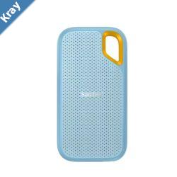 SanDisk Extreme 1TB External Portable SSD 1050MBs USBC Water Proof 256bit AES Encryption for PC Macbook PS4 PS5 Xbox One Android iPad Sky Blue