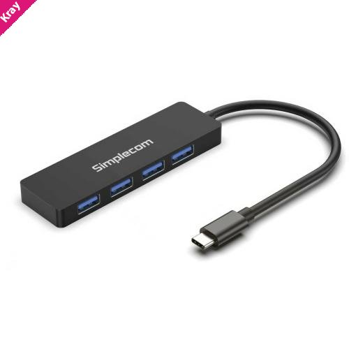 Simplecom CH360 SuperSpeed USB-C to 4-Port USB-A Hub USB 3.2 Gen1
