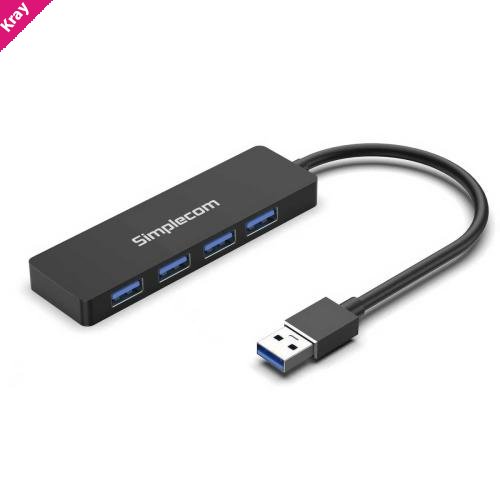 Simplecom CH362 4-Port SuperSpeed USB 3.0 (USB 3.2 Gen 1) Type-A Hub
