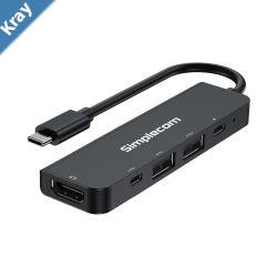 Simplecom CH550 USBC 5in1 Multiport Adapter USB Hub PD HDMI 2.0 4K60Hz