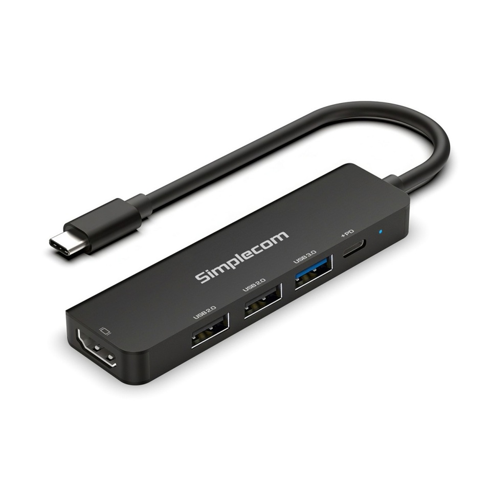 Simplecom CHT550 USBC 5in1 Multiport Docking Station with USB Hub PD HDMI 2.0 Simplecom CHT550 USBC 5in1 Multiport Docking Station with USB Hub PD HDMI 2.0