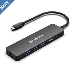 Simplecom CHT560 USBC SuperSpeed 6in1 Multiport Docking Station HDMI 2.0