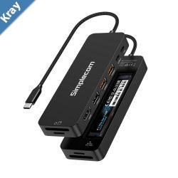 Simplecom CHT595 9in1 USBC Multiport Docking Station with NVMe M.2 Enclosure 2xUSBA 10Gbps USBC 10Gbps HDMI 2.0 4K60Hz SDMicroSD PD100W Simplecom CHT595 9in1 USBC Multiport Docking Station with NVMe M.2 Enclosure 2xUSBA 10Gbps USBC 10Gbps HDMI 2.0 4K60Hz SDMicroSD PD100W