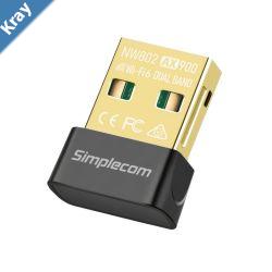 Simplecom NW802 AX900 Dual Band WiFi 6 USB Wireless Nano Adapter