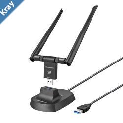 Simplecom NW811v2 AX1800 Dual Band WiFi 6 USB Adapter 802.11ax with 2x 5dBi High Gain Antennas