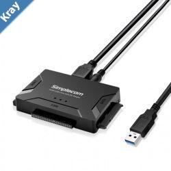 Simplecom SA492 USB 3.0 to 2.5 3.5 5.25 SATA IDE Adapter with Power Supply