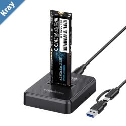 Simplecom SD511 M.2 SSD Docking Station NVMe and SATA Dual Protocol USB 3.2 Gen 2 10Gbps USBC interface compliant with USB 3.2 Gen 2 standard