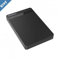Simplecom SE203 Tool Free 2.5 SATA HDD SSD to USB 3.0 Hard Drive Enclosure  Black Enclosure