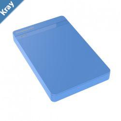 Simplecom SE203 Tool Free 2.5 SATA HDD SSD to USB 3.0 Hard Drive Enclosure  Blue Enclosure