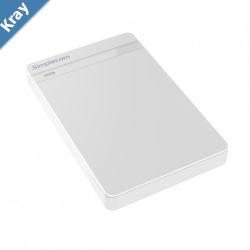 Simplecom SE203 Tool Free 2.5 SATA HDD SSD to USB 3.0 Hard Drive Enclosure  White Enclosure