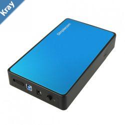Simplecom SE325 Tool Free 3.5 SATA HDD to USB 3.0 Hard Drive Enclosure  Blue Enclosure