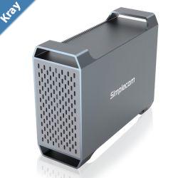 Simplecom SE482 SuperSpeed USB Dual Bay 3.5 SATA Hard Drive RAID Enclosure USBC RAID 01 JBOD