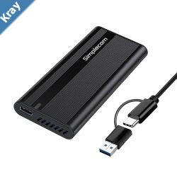 Simplecom SE505 NVMe M.2 SSD to USBC Enclosure USB 3.2 Gen 2 10Gbps Ultraslim aluminium case Toolfree design