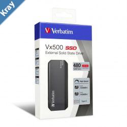 Verbatim Vx500 EXTERNAL SSD Drive 480GB USB3.1LS
