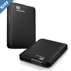 Western Digital WD Elements 1TB USB 3.0 2.5 Portable External Hard Drive  Slim Light Durable Shock Proof Black Plug  Play NTFS for Windows 108.17