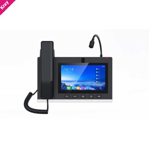 Fanvil A308 7‑inch Android console IP phone, built‑in 5 MP adjustable camera, gooseneck mic,  support for up to 20 SIP lines