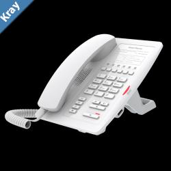 Fanvil H3 Entrylevel Hotel IP Phone  No Display 1 Line 6 x Programmable Buttons  HD Voice Quality USB Charging Port Dual 10100 NIC   White