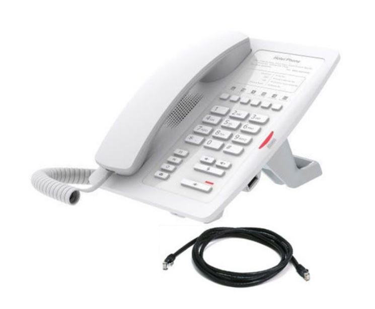 Fanvil H3 WiFi Hotel White IP Phone  No Display 1 Line 6 x Programmable Buttons Dual 10100 NIC  No Screen Non Wall Mountable 2 Year Warranty