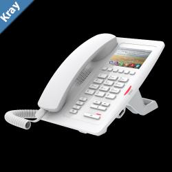 Fanvil H5 Hotel  Office Enterprise IP Phone  3.5 Colour Screen 1 Line 6 x Programmable Buttons Dual 10100 NIC POE 2 Years Warranty White