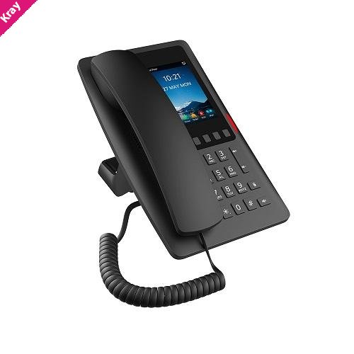 FANVIL H6W Wi-Fi IP Phone, Black,5 Programmable Soft Keys,built-in dual-band 2.4GHz & 5GHz Wi-Fi,HD voice,10/100Mbps Ethernet, PoE