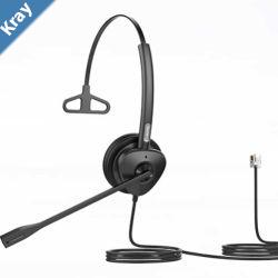 Fanvil HT301 RJ9 Mono Headset  OverThe Head Design Suit For Small Office Home Office SOHO Or Call Center Staff