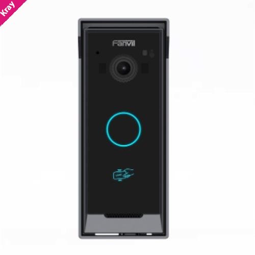 Fanvi li60 Video Intercom 2MP 1080p HD cam, digital WDR, IP65 protection w/ raincover, supports door-opening methods - BLE, IC cards, remote DTM