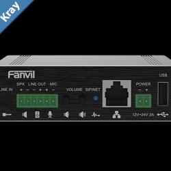 Fanvil PA3 Video Intercom  Paging Gateway 2 SIP Lines 1 Speaker interface and 1 microphone interface Support USB or TF Card Support POE