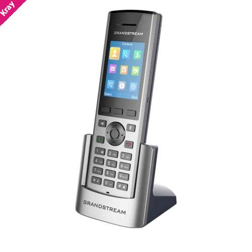 Grandstream DP730 Cordless High-Tier DECT Handset, 240x320 Colour LCD, 3 Programmable Soft Keys, 40hrs Talk Time & 500hrs Standby Time