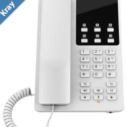 Grandstream GHP620W Hotel Phone 2 Line IP Phone 2 SIP Accounts HD Audio Built In WiFi White Colour 1Yr Wty
