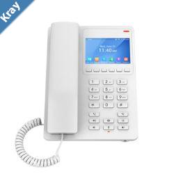 Grandstream GHP630W Desktop Hotel Phone 3.5 Color LCD PoE Dualband WiFi 6 White