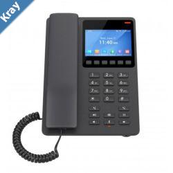 Grandstream GHP631 Desktop Hotel Phone 3.5 Color LCD PoE Black