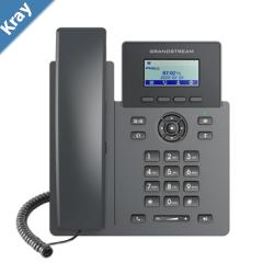 Grandstream GRP2601 Carrier Grade  2 Line IP Phone 2 SIP Accounts 2.2 LCD 132x48 Screen HD Audio PSU Included 5 way Conference 1Yr Wty