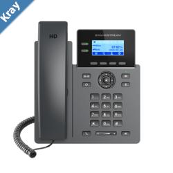Grandstream GRP2602G Carrier Grade 2 Line IP Phone 2 SIP Accounts 2.2 LCD 132x48 Screen HD Audio Powerable Via POE 5 way Conference 1Yr Wtyf