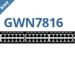 Grandstream GWN7816 Enterprise Layer 3 Managed PoE Network Switch 48 x GigE 6 x SFP