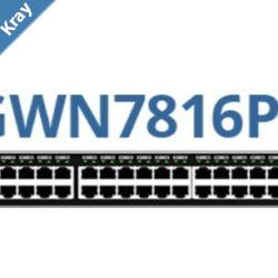 Grandstream GWN7816P Enterprise Layer 3 Managed PoE Network Switch 48 x GigE 40 x PoE 8 x PoE 6 x SFP