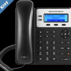 Grandstream GXP1625 2 Line IP Phone 2 SIP Accounts 132x48 Backlit Graphical LCD Display HD Audio Powerable Via PoE