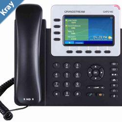 Grandstream GXP2140 4 Line IP Phone 4 SIP Accounts 480x272 Colour LCD Screen HD Audio BuiltIn Bluetooth Powerable Via POE