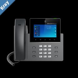 Grandstream GXV3350 16 Line Android IP Phone 16 SIP Accounts 1280 x 800 Colour Touch Screen 1MB Camera Built In BluetoothWiFi Powerable Via POE