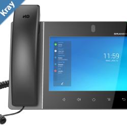 Grandstream GXV3480 16 Line Android IP Phone 16 SIP Accounts 1280 x 800 Colour Touch Screen 2MB Camera Built In BluetoothWiFi Powerable Via POE
