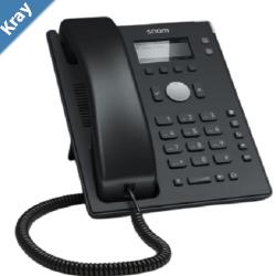 SNOM D120 2 Line IP Phone Entrylevel 132 x 64px display with backlight POE Wall mountable
