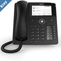 SNOM D785 IP Phone SmartScreen 12 SIP Identities Bluetooth USB 48 SelfLabelling Keys HD Audio Quality