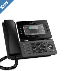 SNOM D815W Desk phone Large 5 inch IPS colour display 2x USB 2.0 highspeed connection 10 programmable function keys Integrated dualband WiFi