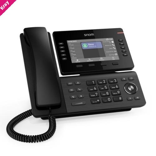 SNOM D815WB IP Phone, 5.5' IPS Color Display, 12 SIP Accounts, HD Audio, Wi-Fi & Bluetooth, USB & PoE, Linux