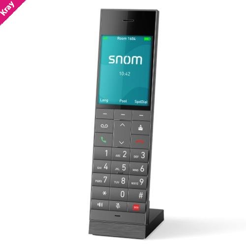Snom HM2 – DECT Hospitality Handset,Large 2.8' colour TFT, Hearing‑aid compatible, Long battery life, 24 total keys